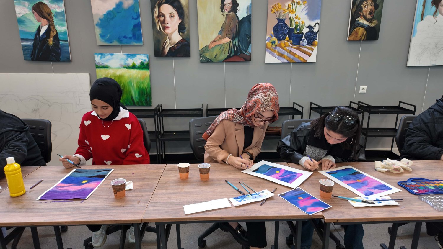 Dünya Ressamlar Günü’nde Yeteneklerini Keşfettiler