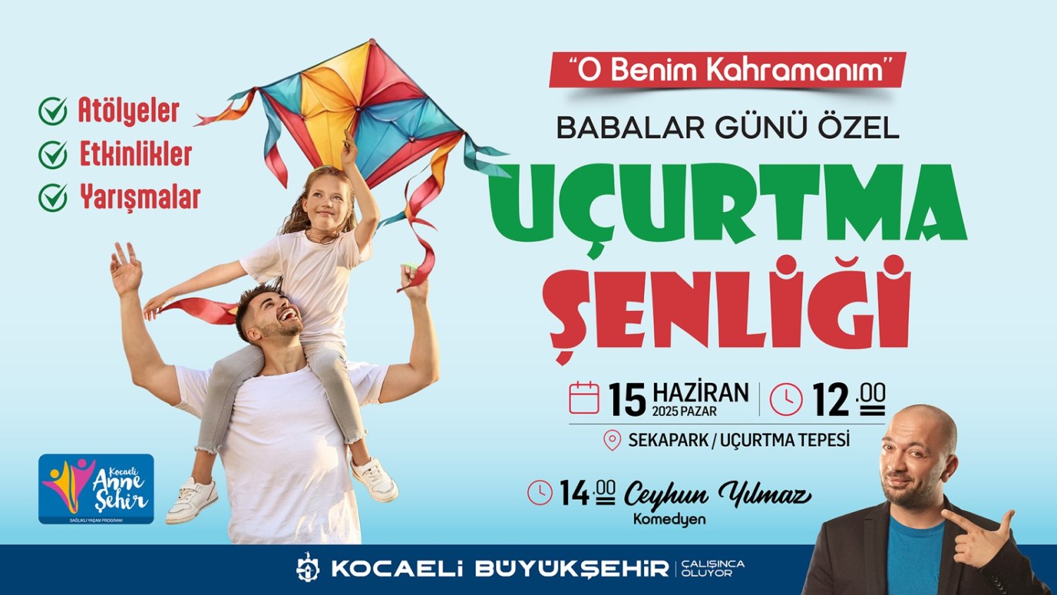 Sekapark’ta Uçurtmalar Babalar İçin Uçacak