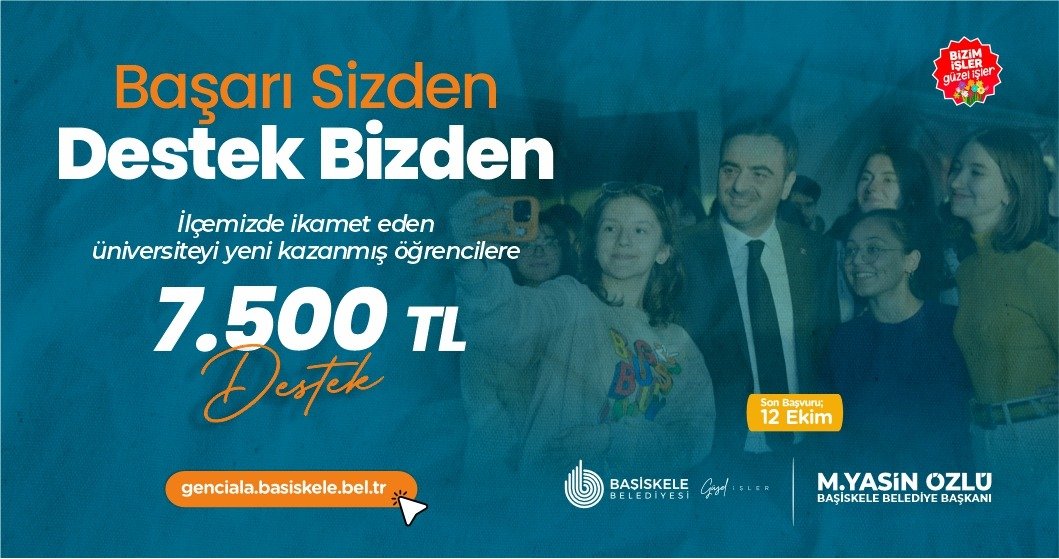 Başiskele’nin Yeni Üniversitelilerine Eğitim Desteği
