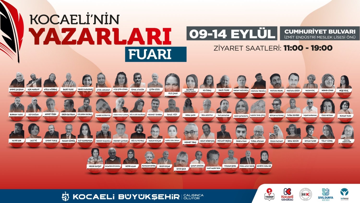 Kocaeli’nin Yazarları Okurlarıyla Buluşuyor