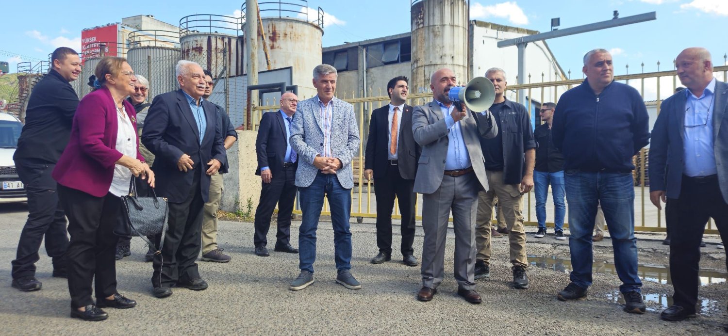 Doğu Perinçek, 94 Gündür Grevde Olan Gübretaş İşçileriyle