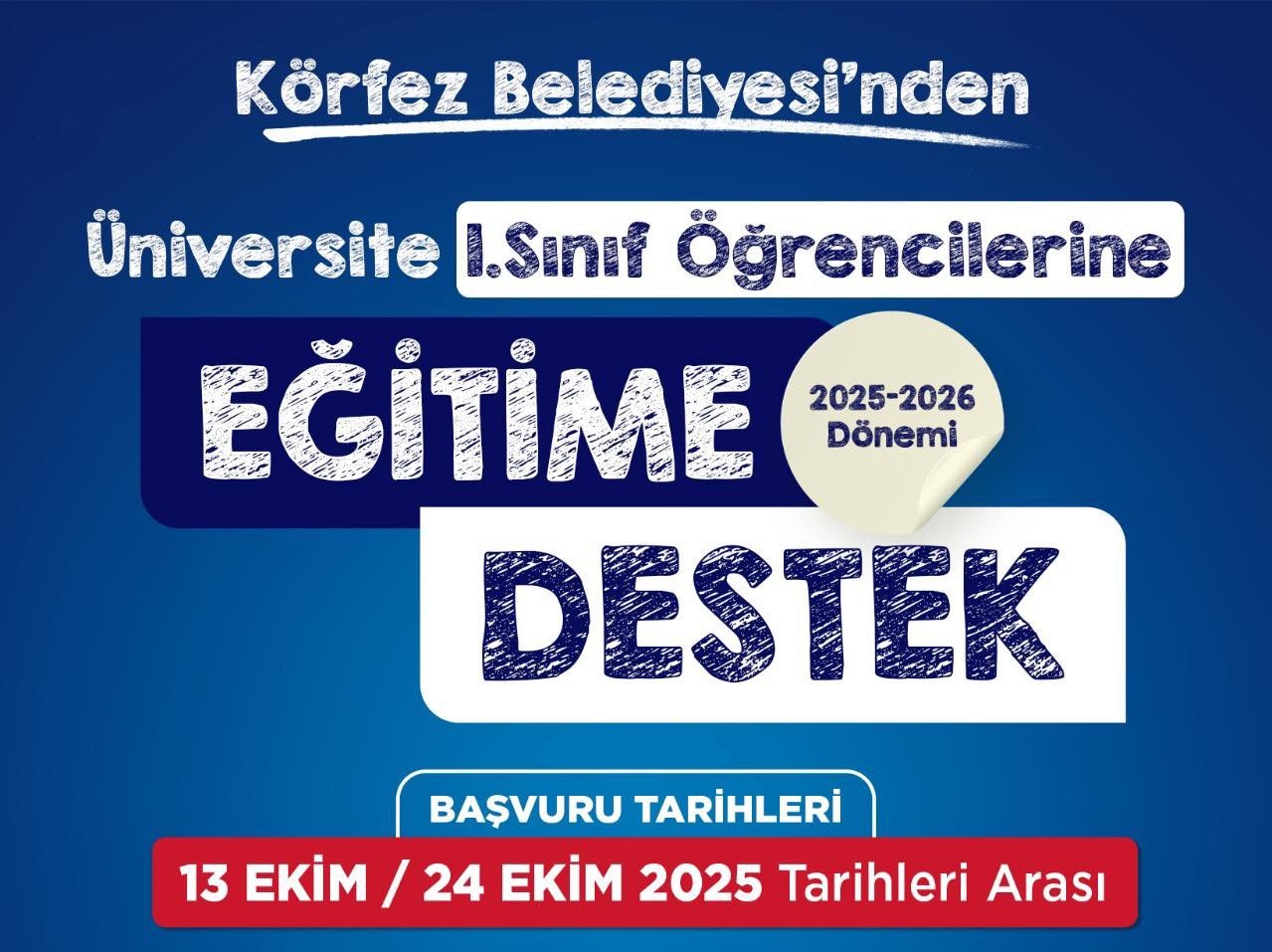 Körfez Belediyesi’nden Üniversite Öğrencilerine Eğitim Desteği