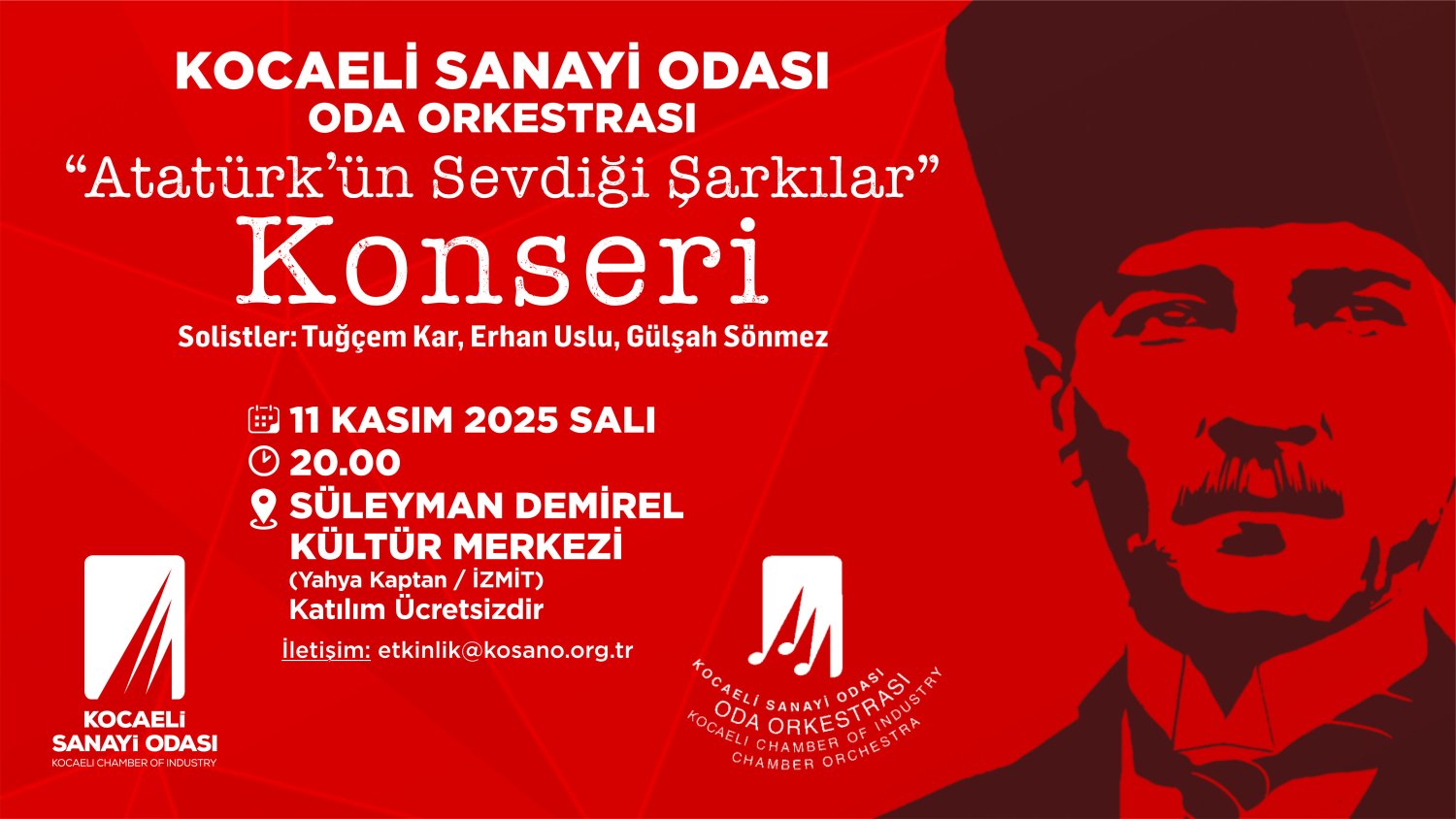 KSO Atatürk’ün Sevdiği Şarkılar Konseri Düzenliyor