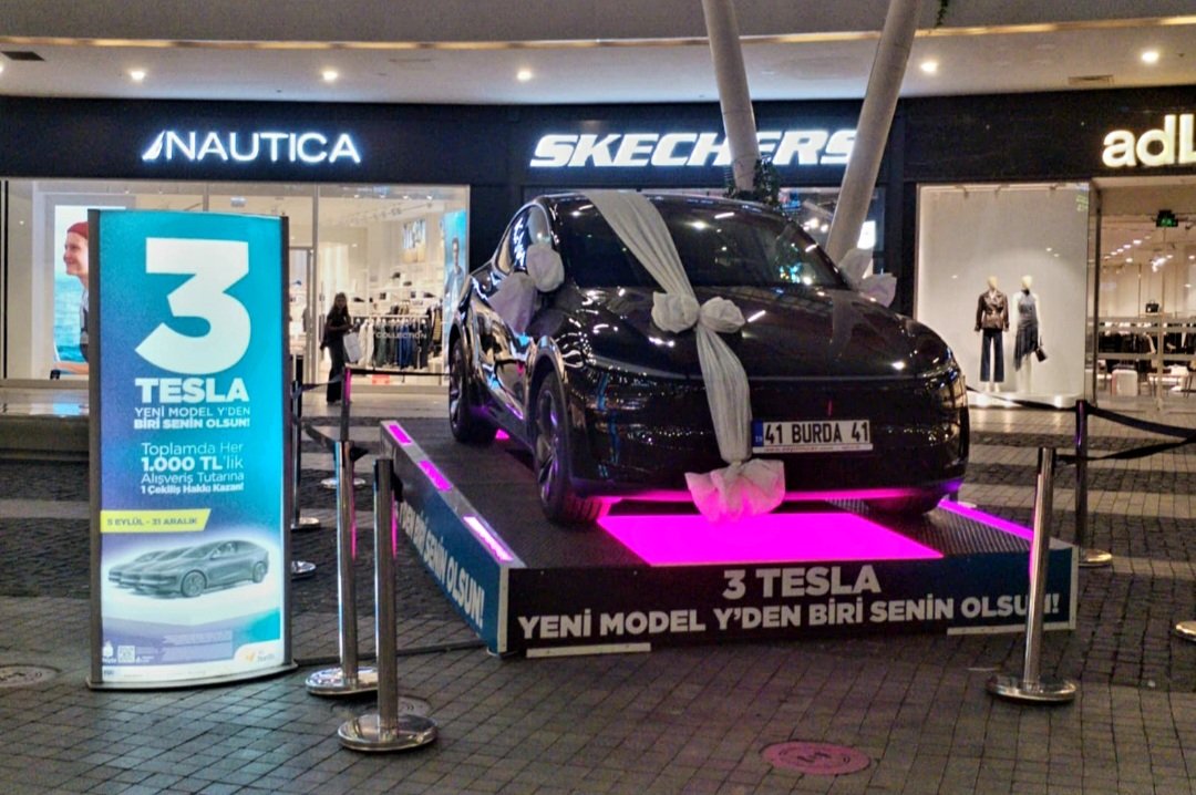 Burda AVM’nin Tesla Çekilişi Yeniden Kocaeli’ye Uğradı