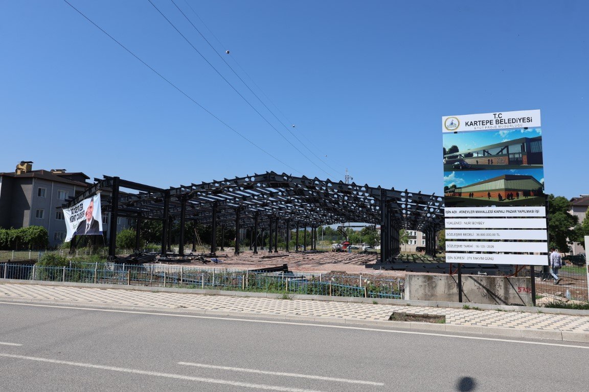 Kartepe’de Kapalı Pazar Alanlarına Bir Yenisi Daha Ekleniyor