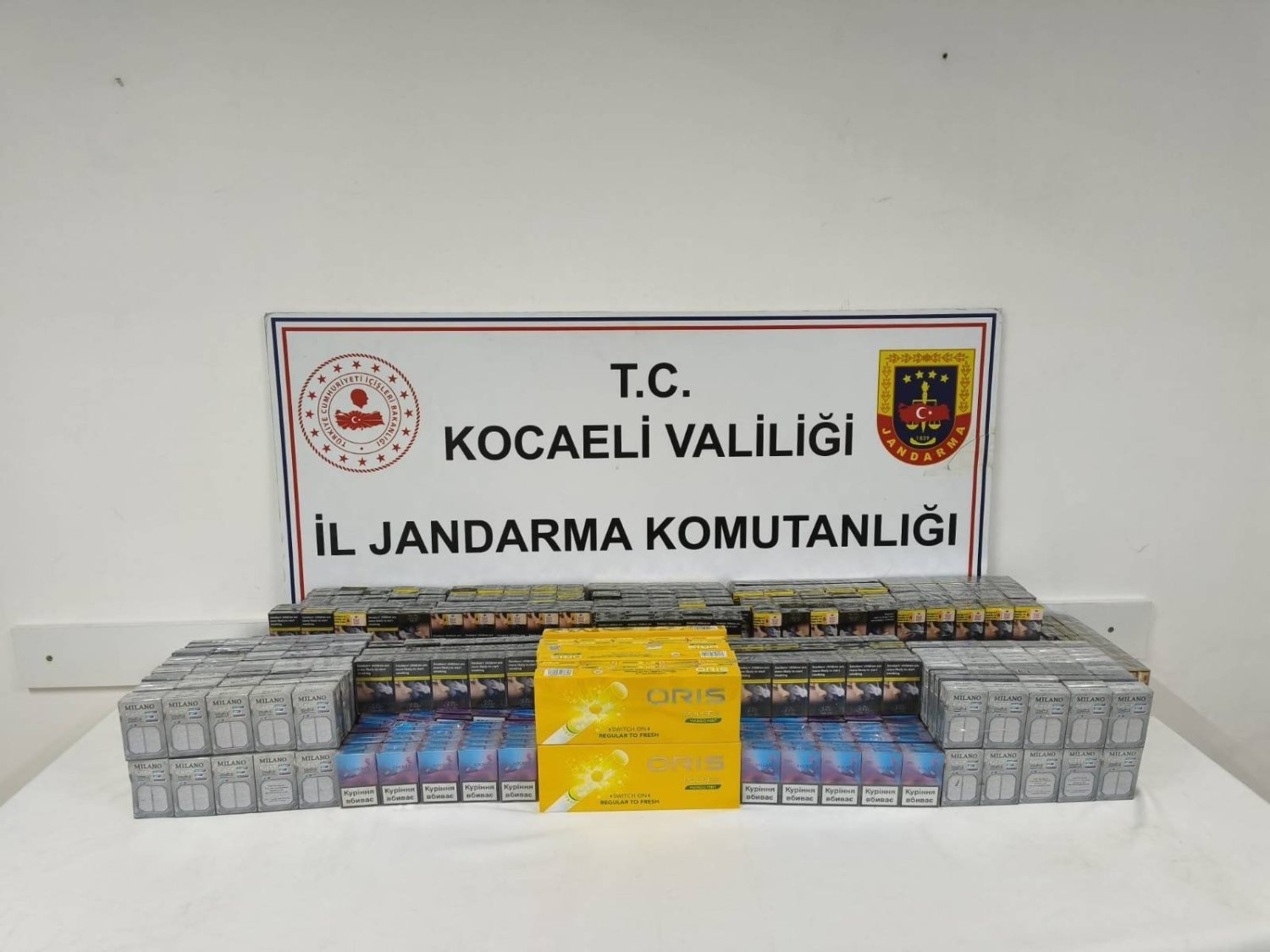 Dilovası’nda 1.530 Paket Kaçak Sigara Ele Geçirildi